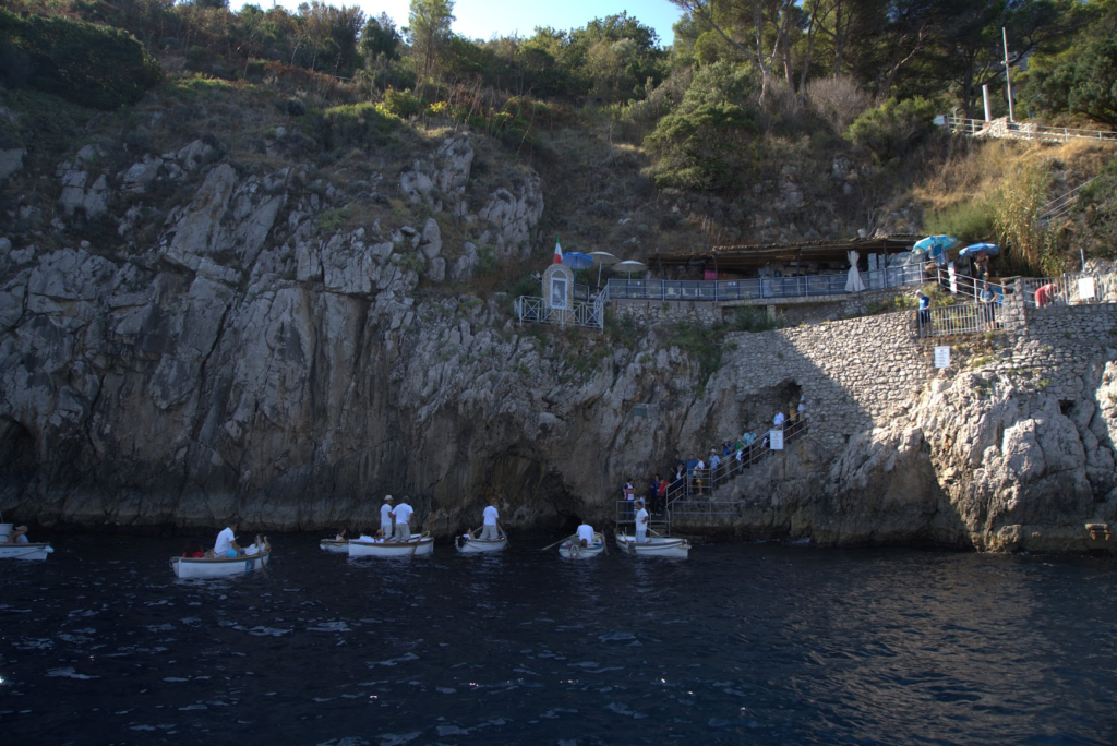 Entrance and Outside of Blue Grotto Capri